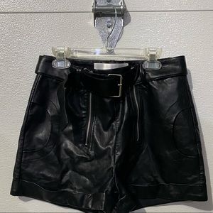 Women’s leather shorts